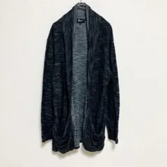 【SPINASH】カーディガン　 ロング　ニット　羽織り　ボタンレス　Lサイズ