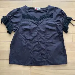 Clice de Paris 黒半袖ブラウス