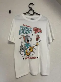 トムとジェリー Tシャツ ホワイト メンズLサイズ