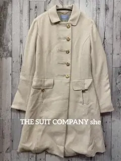 THE SUIT COMPANY she スーツカンパニー トレンチコート 白