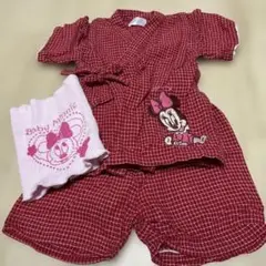 ミニーマウス 甚平と腹巻きセット