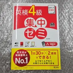 DAILY2週間英検4級集中ゼミ : 文部科学省後援