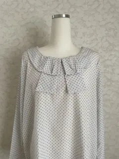 お値下げ　HUSHUSHドットブラウス　3