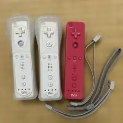 Wiiリモコン3台セット モーションプラス・カバー付き2台