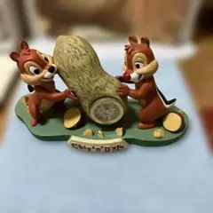 ピーナッツ型置時計　チップ＆デール　ディズニー
