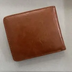 ブラウン 二つ折り財布 4カードポケット