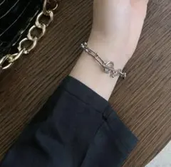 U字 ブレスレット シルバー ユニセックス