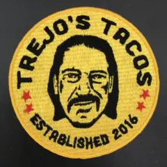 TOREJO'S TACOS トレホズタコス アイロンワッペン オレンジ