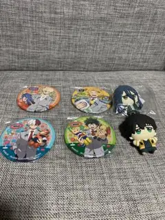 僕のヒーローアカデミア　缶バッチ4種類　キーホルダー2体