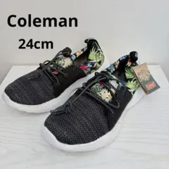 タグ付き新品 Coleman コールマン 軽量 メッシュ　スニーカー　24cm