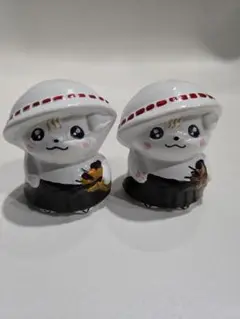 さのまる　文鎮　２コセット　置物　陶器