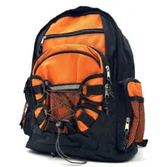 未使用品 リュックサック バックパック 黒 オレンジ
