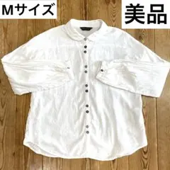 ❤️白ボタンダウン長袖シャツ❤️Mサイズ❤️美品❤️綿100%❤️ふんわり❤️ゆったり❤️
