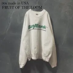 90s USA製 FRUIT OF THE LOOM bay bank XL