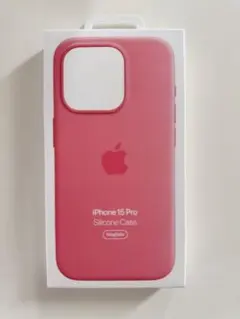 【純正】MagSafe対応iPhone 15 Pro シリコーンケース ピンク