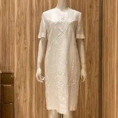 イタリア製　白刺繍ワンピース