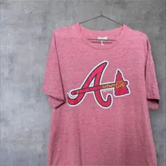 【古着】アトランタ・ブレーブス Tシャツ Lサイズ 赤 Lサイズ 海外