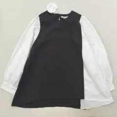 新品✨MONILE　モニーレ　異素材ドッキング　長袖カットソー　プルオーバー