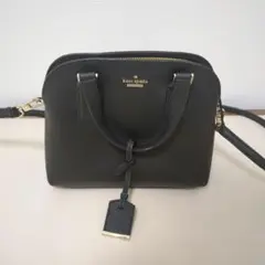 kate spade ブラックショルダーバッグ