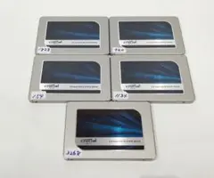 5枚セット時間短め Crucial MX500 500GB SSD 2.5インチ