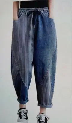 もうほうきょう　デニムサムエルパンツ 　九分丈