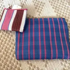 【タグ付き新品】メッシュポーチ2点セット　made in India