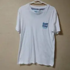 ホワイト 半袖 Tシャツ ポケット付き
