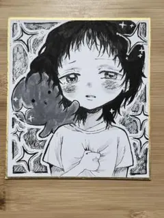 タコピーの原罪　手描き　色紙イラスト　ファンアート