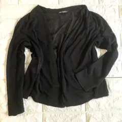 夏用カーディガン　黒　23区　 よく見るとラメ入り　　32 S