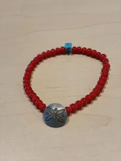 ボタンワークス　ブレスレット　レッド