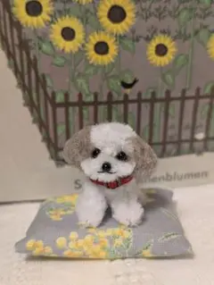 モールアート　シーズー　ぬいぐるみ　くったりシーズー　ミニチュア　テディベア