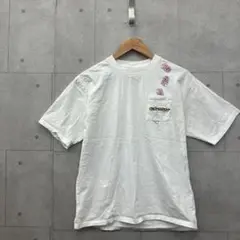 おぱんちゅうさぎ Tシャツ プリント 刺繍 フリーサイズ レディース 白