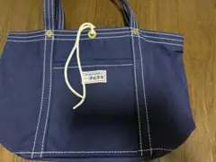 即購入☆美品☆一澤信三郎帆布　トートバッグ　168中　ネイビー