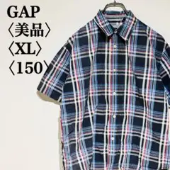 【美品】ギャップ C-boy シティボーイ チェックシャツ 半袖チェックシャツ