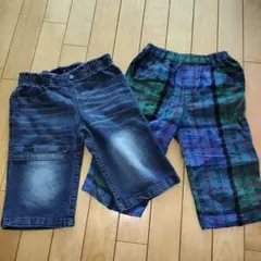 130ハーフパンツ2点セット