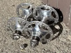 カンパニョーロ　競輪NJS刻印入り トゥクリップ CAMPAGNOLO 「カンパニョーロ」 RECORD NJS ピストハブ / 世田谷