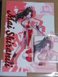 山下しゅんや SNK美少女 不知火舞 アートタイル+メガネ拭き