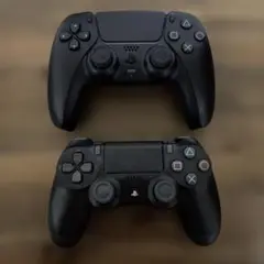 Sony DualSense ブラックps4&ps5コントローラー　ジャンク品