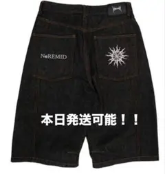 NOREMID RIGIT BAGGY JORTS　-BLACK- M ジョーツ