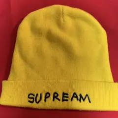 Supreme イエローニット帽