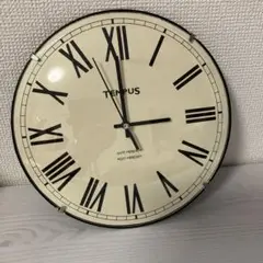 TEMPUS 壁掛け時計 アンティーク ウォールクロック モノトーン