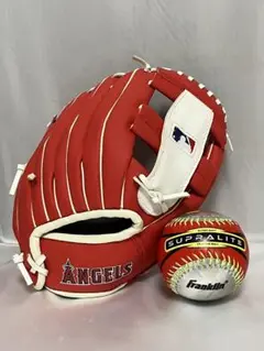 LAエンジェルス　MLB 9.5インチ　キッズグローブ&ボール　Franklin