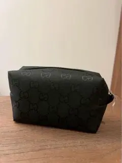 GUCCI ブラック GGパターンポーチ