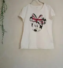 ディズニー　ミニーマウス 　チップとデール　プリント Tシャツ 　2枚組