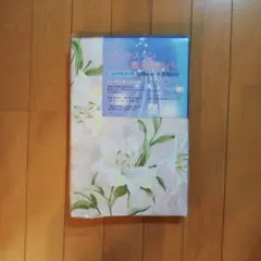 ユリの花柄 敷き布団カバー ピンク シングルサイズ 105x205cm