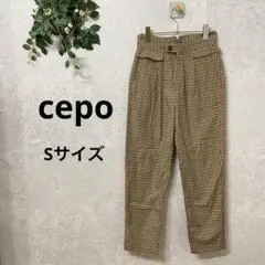 セポ cepo スラックス パンツ (S) チェック柄