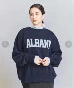 BEAUTY&YOUTH UNITED ARROWS コットン裏毛ロゴスウェット