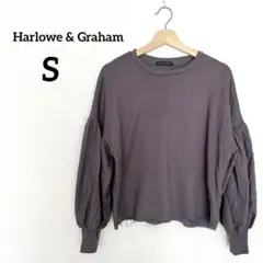 Harlowe & Graham グレー ポワン袖 トレーナー 【S】レディース