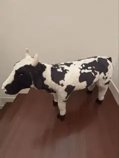 牛　オブジェ　オットマン 世界地図