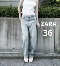 ZARA ザラ　リラックス ミッドライズジーンズ　完売品